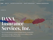 Tablet Screenshot of danainsurance.com